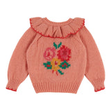 Cardigan jacquard place - Blush van Emile et Ida | Kids Conceptstore Le Fanfare