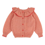 Cardigan jacquard place - Blush van Emile et Ida | Kids Conceptstore Le Fanfare