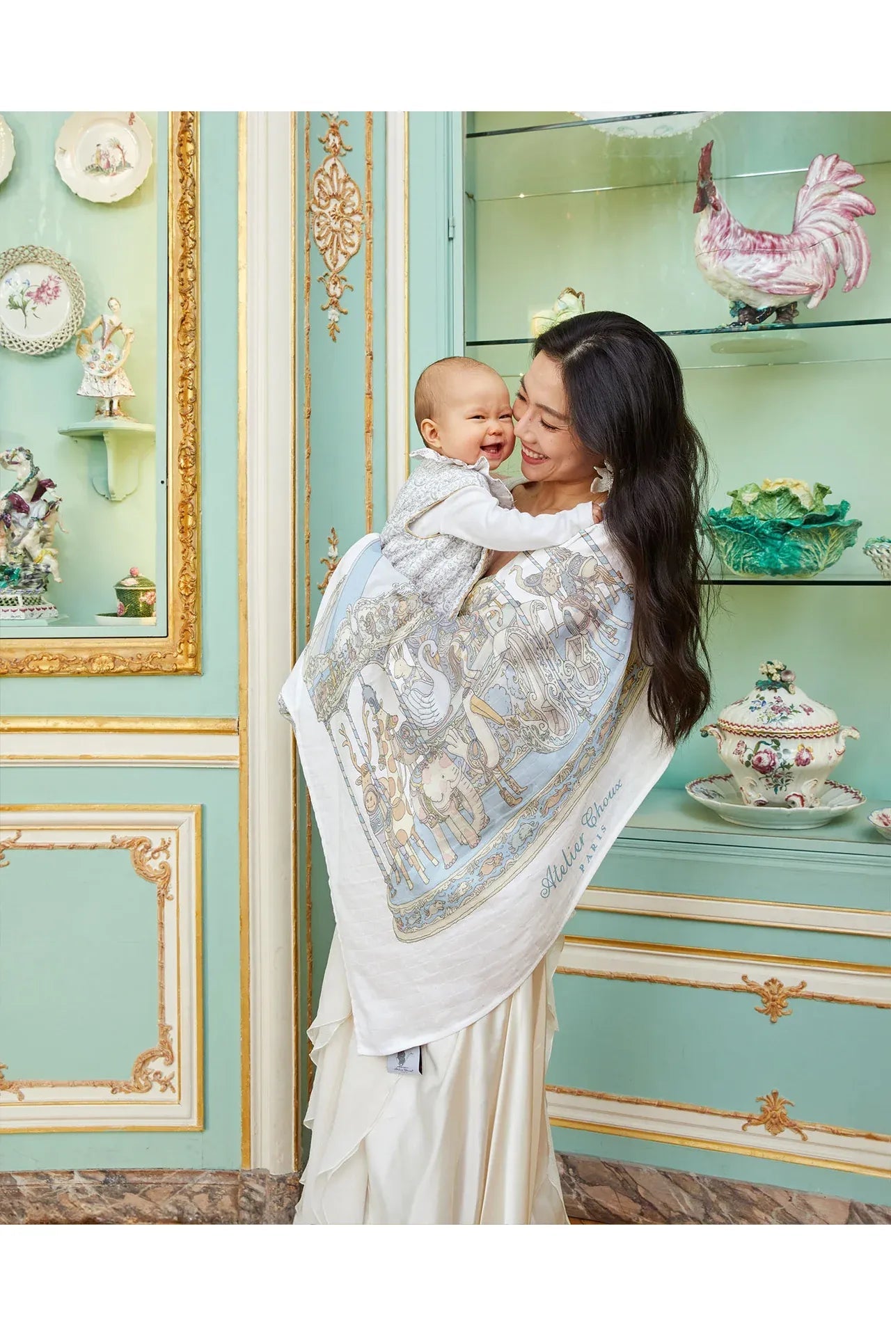 Carré - Carousel Blue van Atelier Choux | Kids Conceptstore Le Fanfare
