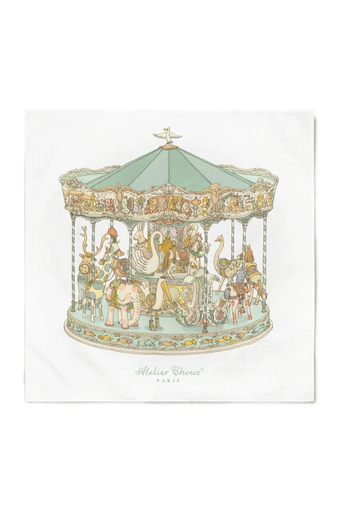 Carré - Carousel Green van Atelier Choux | Kids Conceptstore Le Fanfare