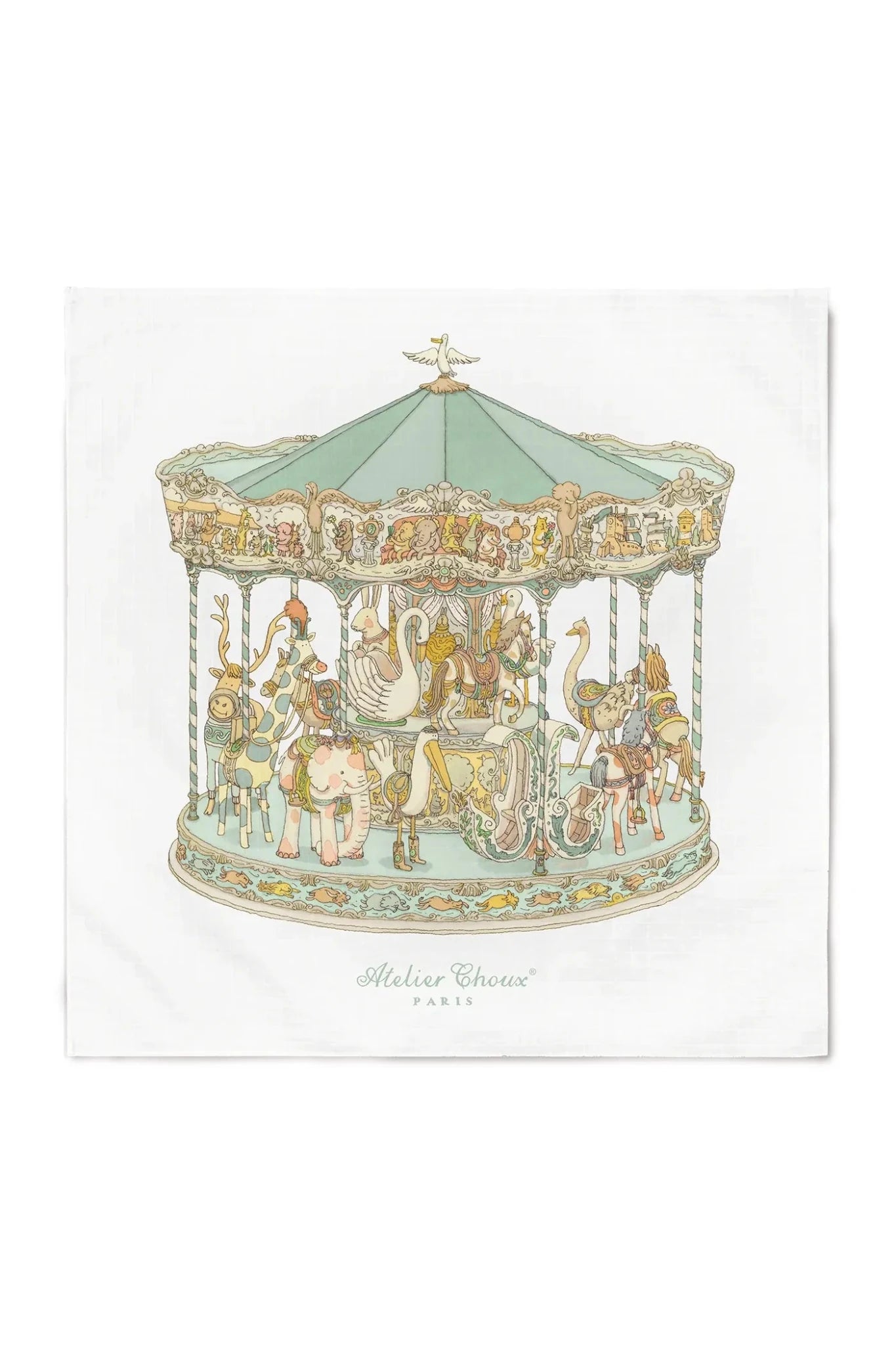 Carré - Carousel Green van Atelier Choux | Kids Conceptstore Le Fanfare