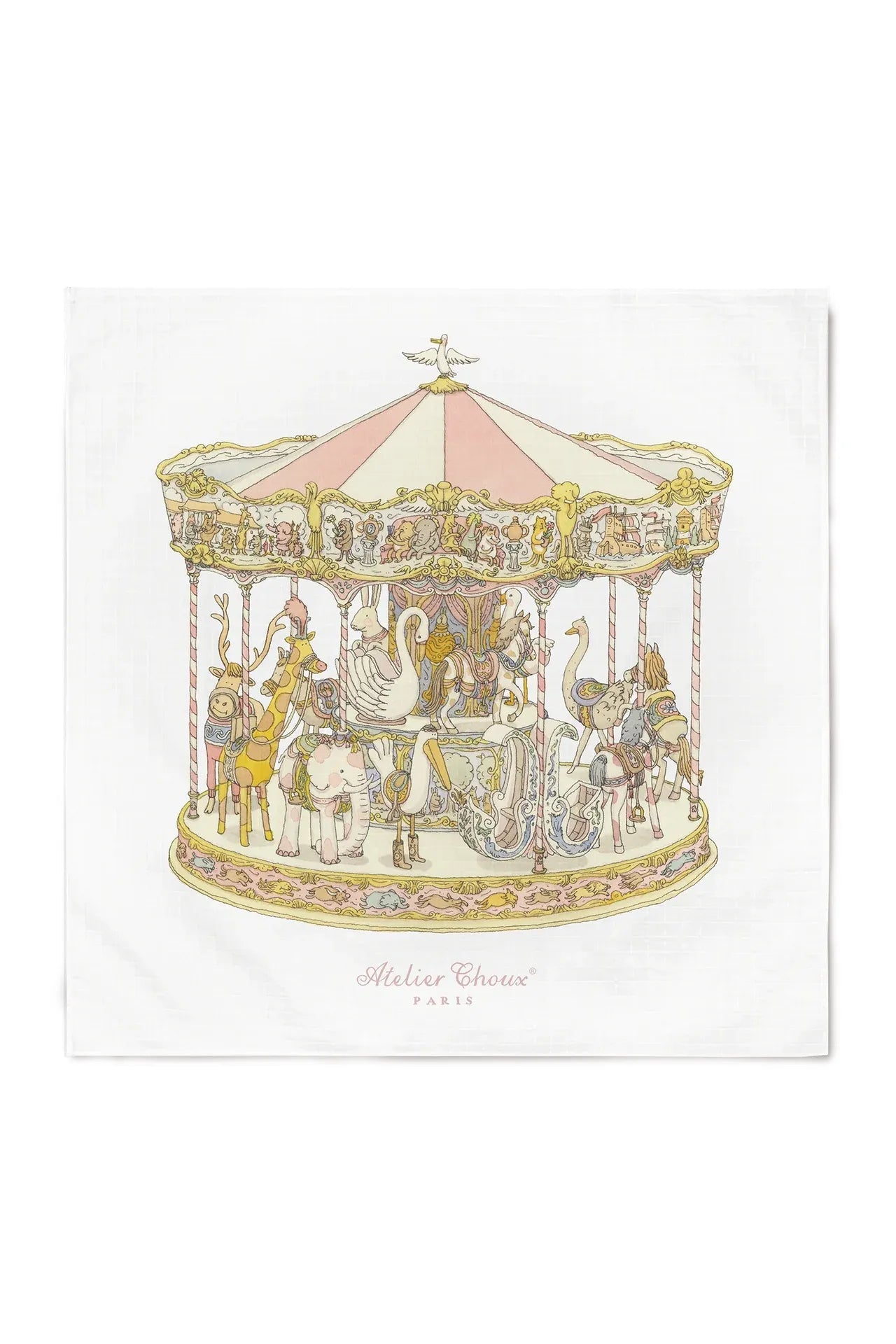 Carré - Carousel Pink van Atelier Choux | Kids Conceptstore Le Fanfare