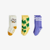 Cat 3-Pack Anti-Slip Socks van Mini Rodini | Kids Conceptstore Le Fanfare