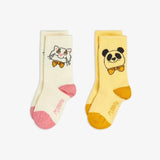Cat & Panda 2-Pack Socks van Mini Rodini | Kids Conceptstore Le Fanfare