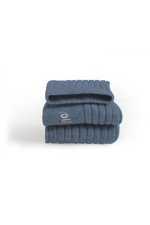 Chamois - Chaussettes a cotes cachemire et laine Merinos - Bleu Jeans van Collegien | Kids Conceptstore Le Fanfare