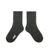 Chamois - Chaussettes a cotes cachemire et laine Merinos - Smoky van Collegien | Kids Conceptstore Le Fanfare