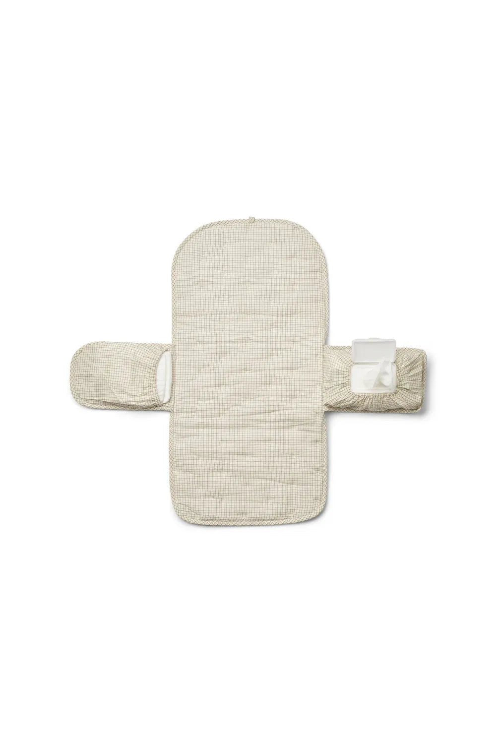 Changing Mat Deep Lake Check Seersucker Home van MarMar Copenhagen | Kids Conceptstore Le Fanfare