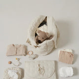 Changing Mat Deep Lake Check Seersucker Home van MarMar Copenhagen | Kids Conceptstore Le Fanfare