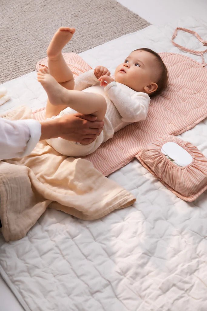 Changing Mat Soft Cheek Stripe Seersucker Home van MarMar Copenhagen | Kids Conceptstore Le Fanfare