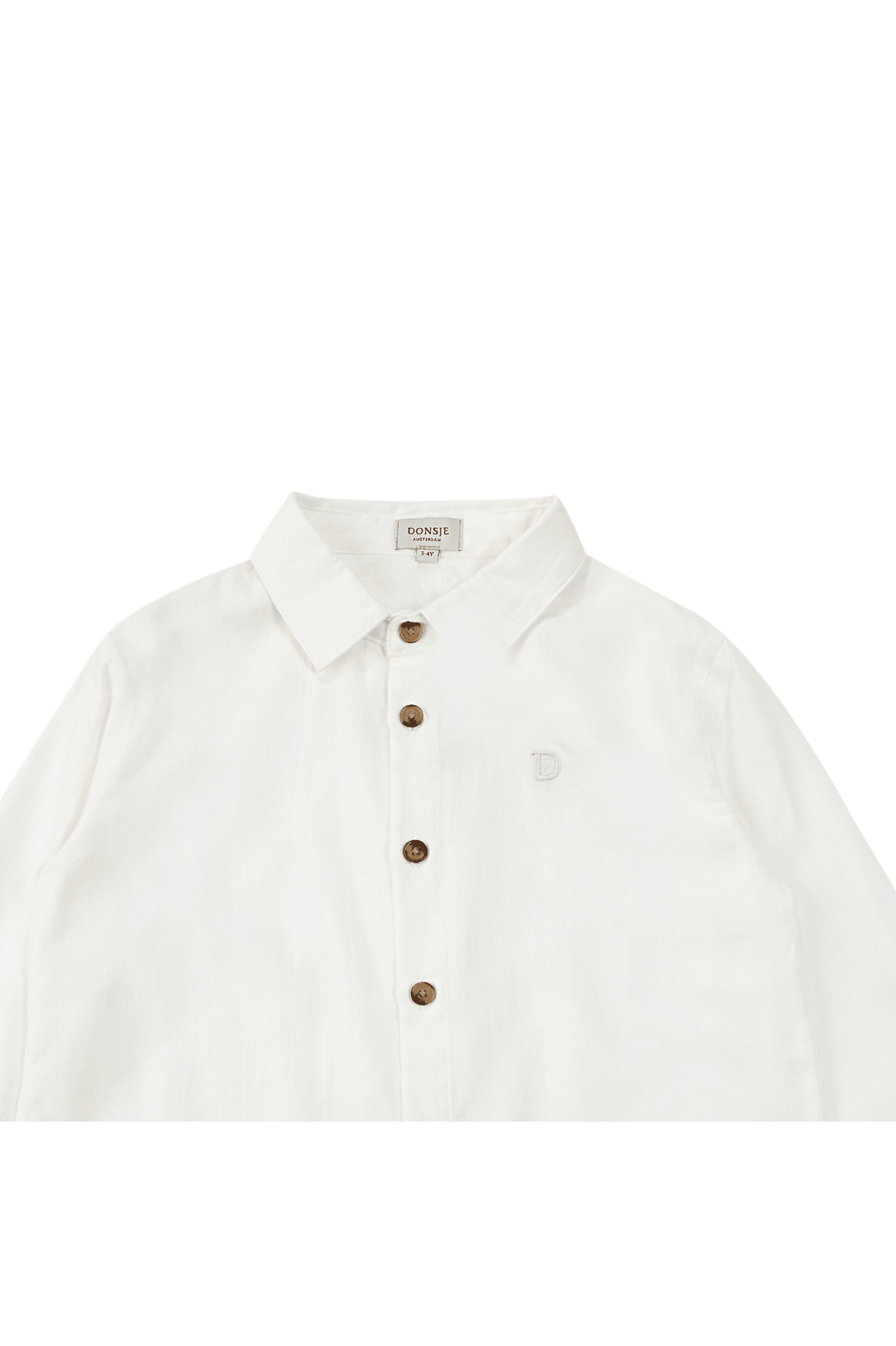 Chee Shirt - Crispy White van Donsje Amsterdam | Kids Conceptstore Le Fanfare