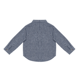 Chee Shirt - Navy Blue - White Striped van Donsje Amsterdam | Kids Conceptstore Le Fanfare