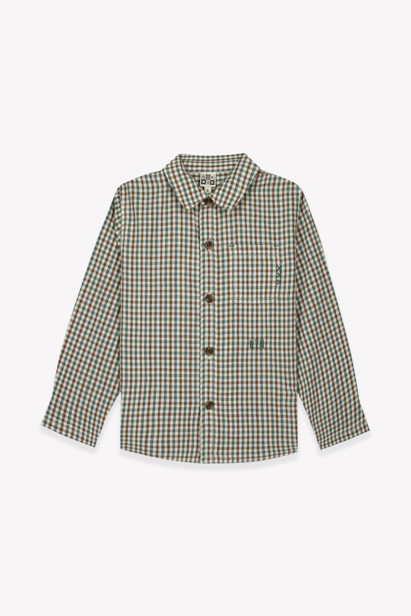 Chemise paf - Mini check sunday van BONTON | Kids Conceptstore Le Fanfare