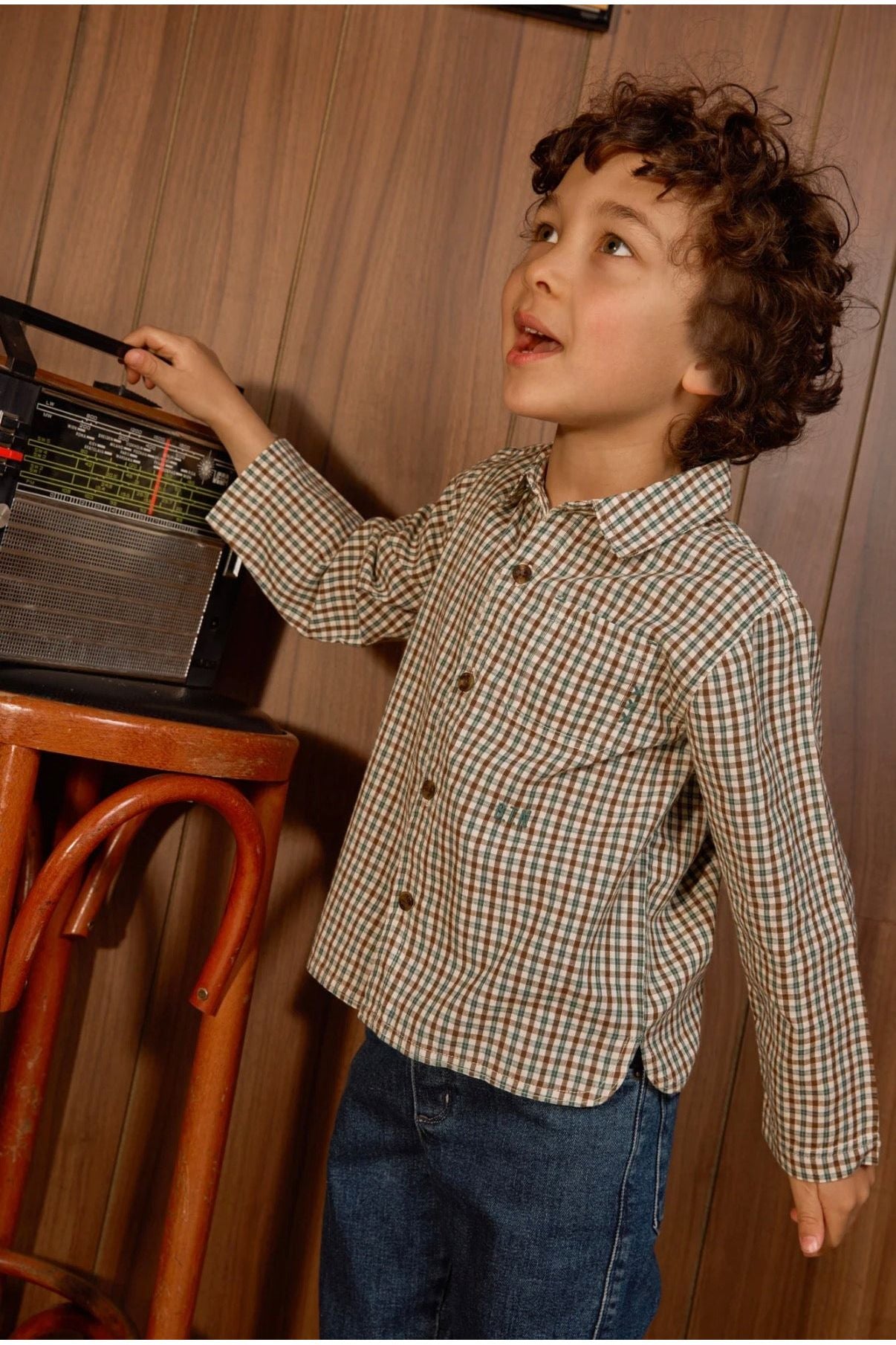Chemise paf - Mini check sunday van BONTON | Kids Conceptstore Le Fanfare