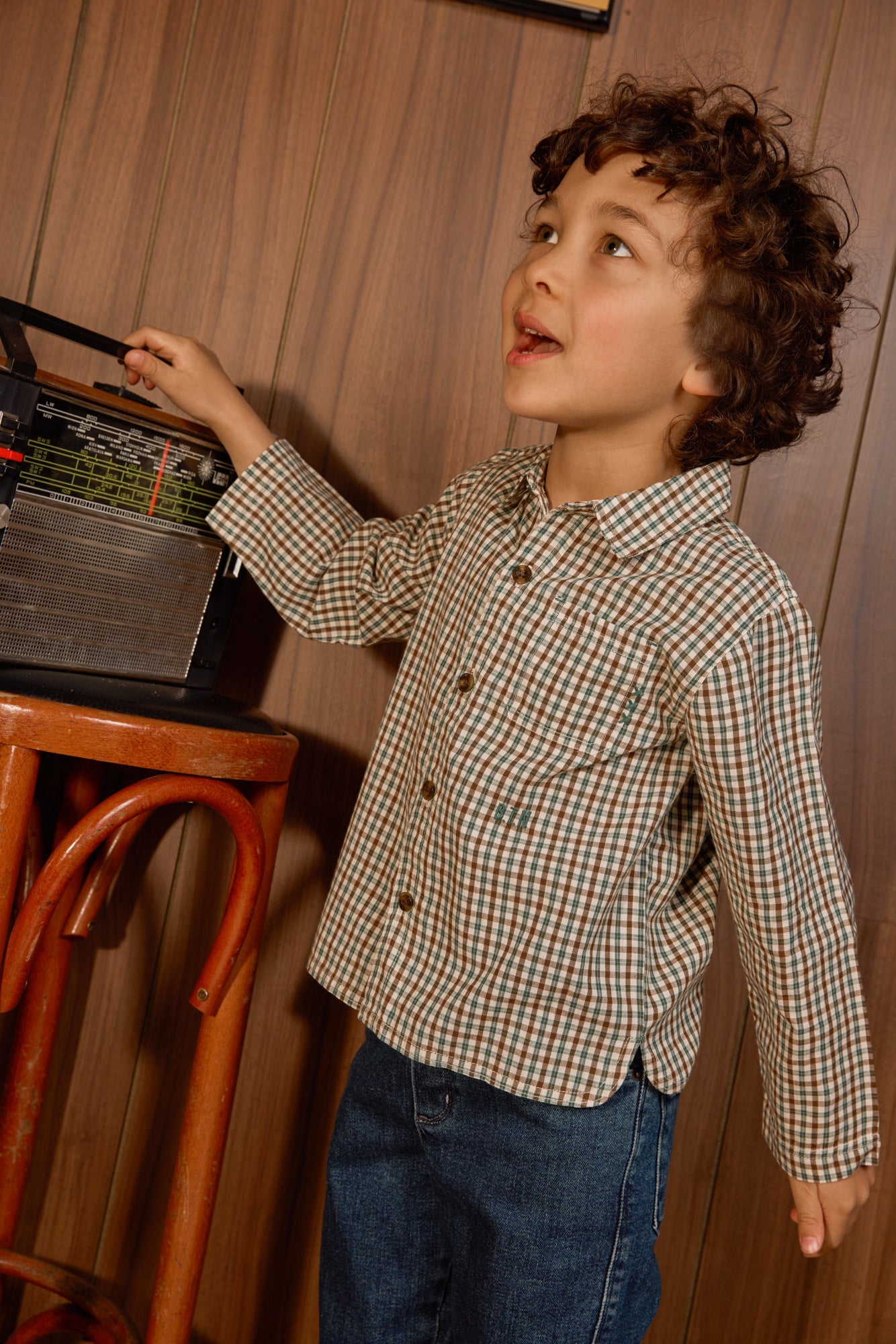 Chemise pafbb - Mini check sunday van BONTON | Kids Conceptstore Le Fanfare