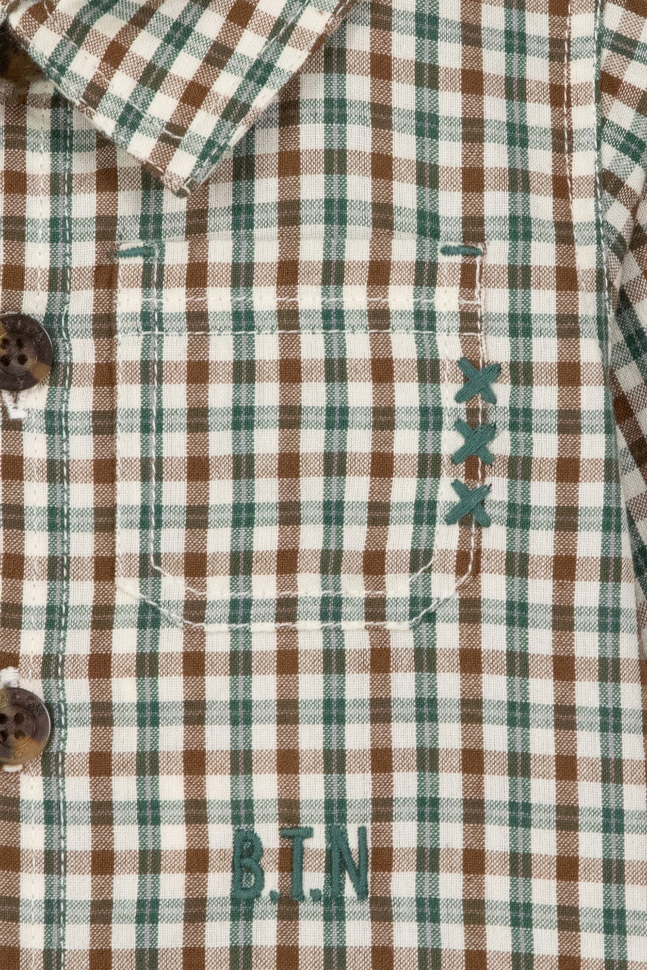 Chemise pafbb - Mini check sunday van BONTON | Kids Conceptstore Le Fanfare
