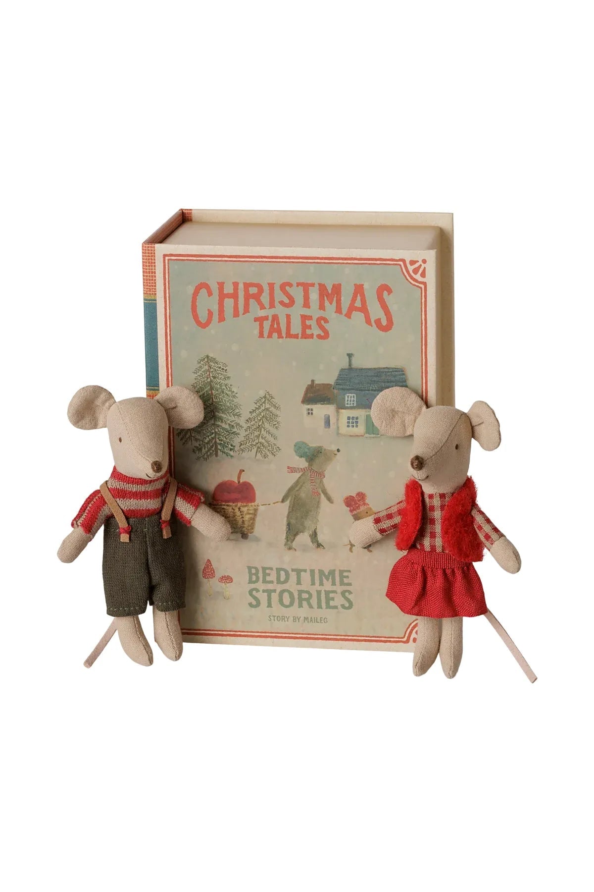 Christmas twin mice, Little sister and brother in book van Maileg | Kids Conceptstore Le Fanfare