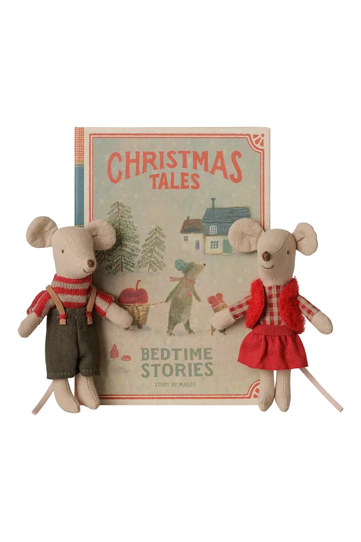 Christmas twin mice, Little sister and brother in book van Maileg | Kids Conceptstore Le Fanfare