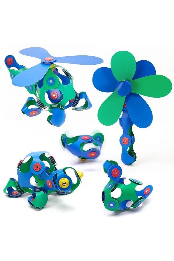 Clixo | Crew Pack - Blue/Green (30 pcs) van Clixo | Kids Conceptstore Le Fanfare