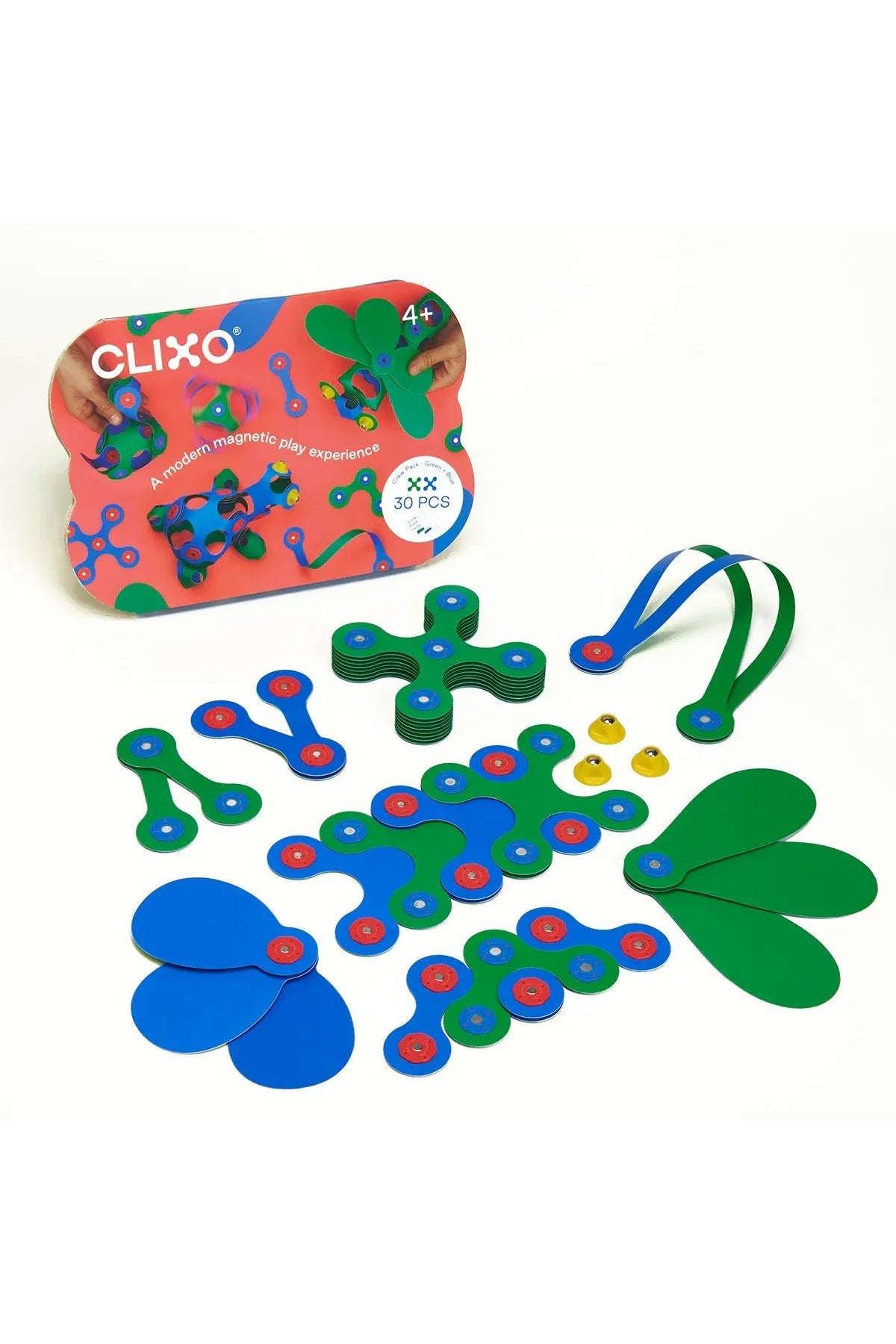 Clixo | Crew Pack - Blue/Green (30 pcs) van Clixo | Kids Conceptstore Le Fanfare