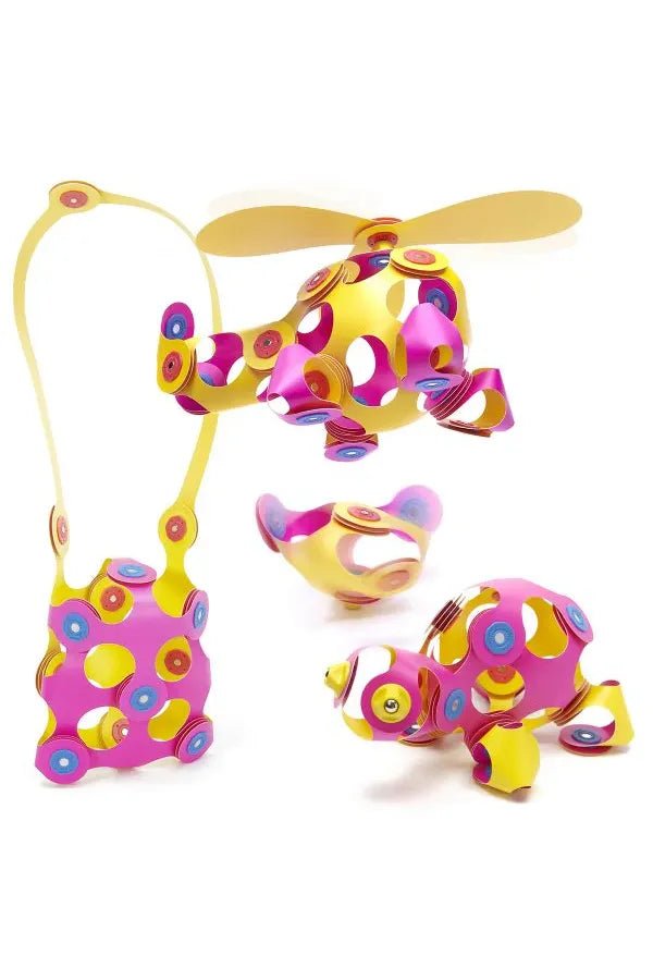 Clixo | Crew Pack - Pink/Yellow (30 pcs) van Clixo | Kids Conceptstore Le Fanfare