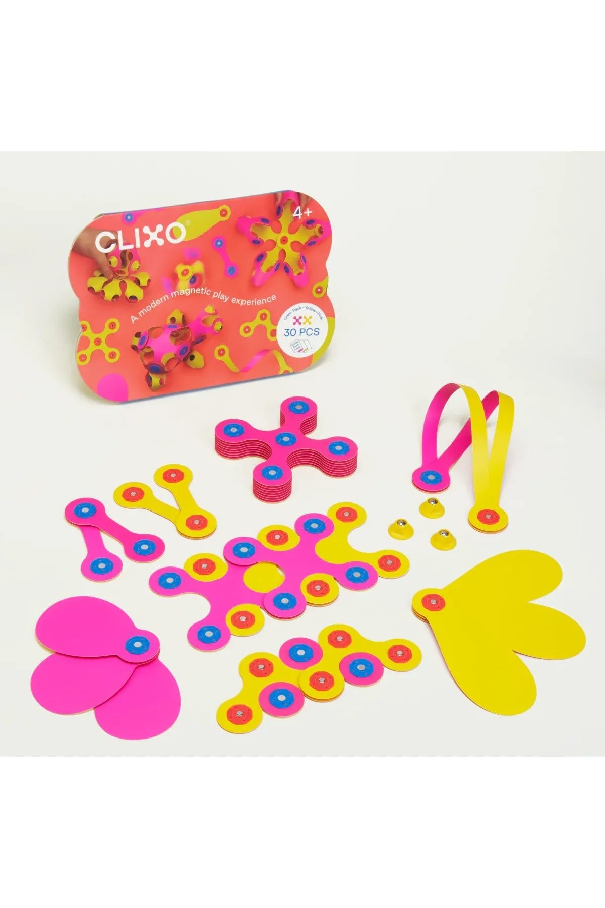 Clixo | Crew Pack - Pink/Yellow (30 pcs) van Clixo | Kids Conceptstore Le Fanfare