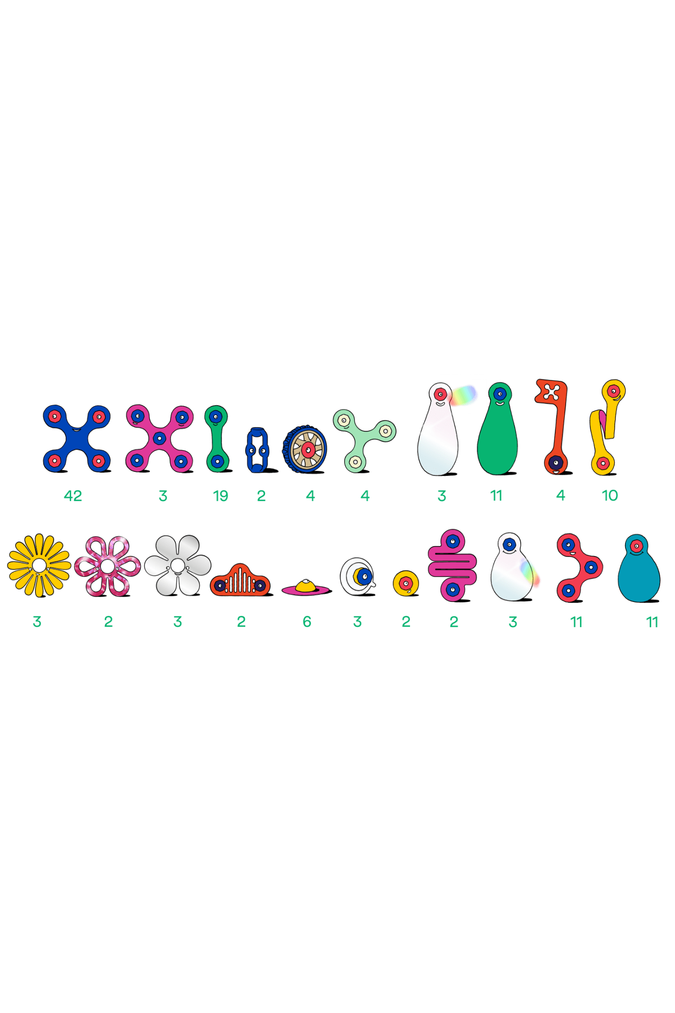 Clixo | Family Pack (150 pcs) van Clixo | Kids Conceptstore Le Fanfare