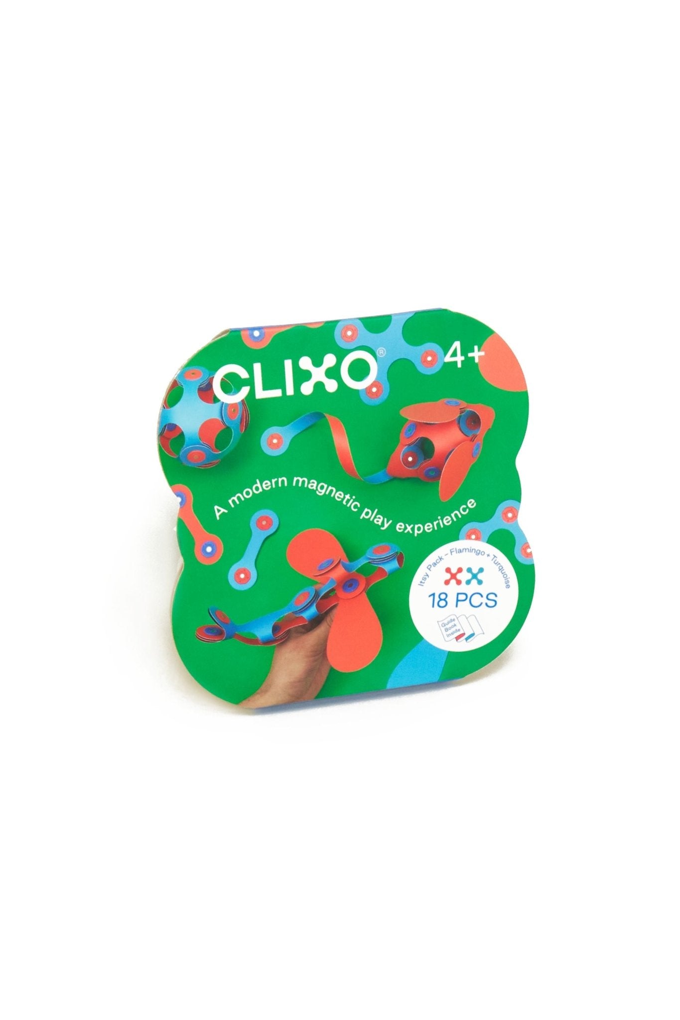 Clixo | Itsy Pack - Flamingo/Turquoise (18 pcs) van Clixo | Kids Conceptstore Le Fanfare
