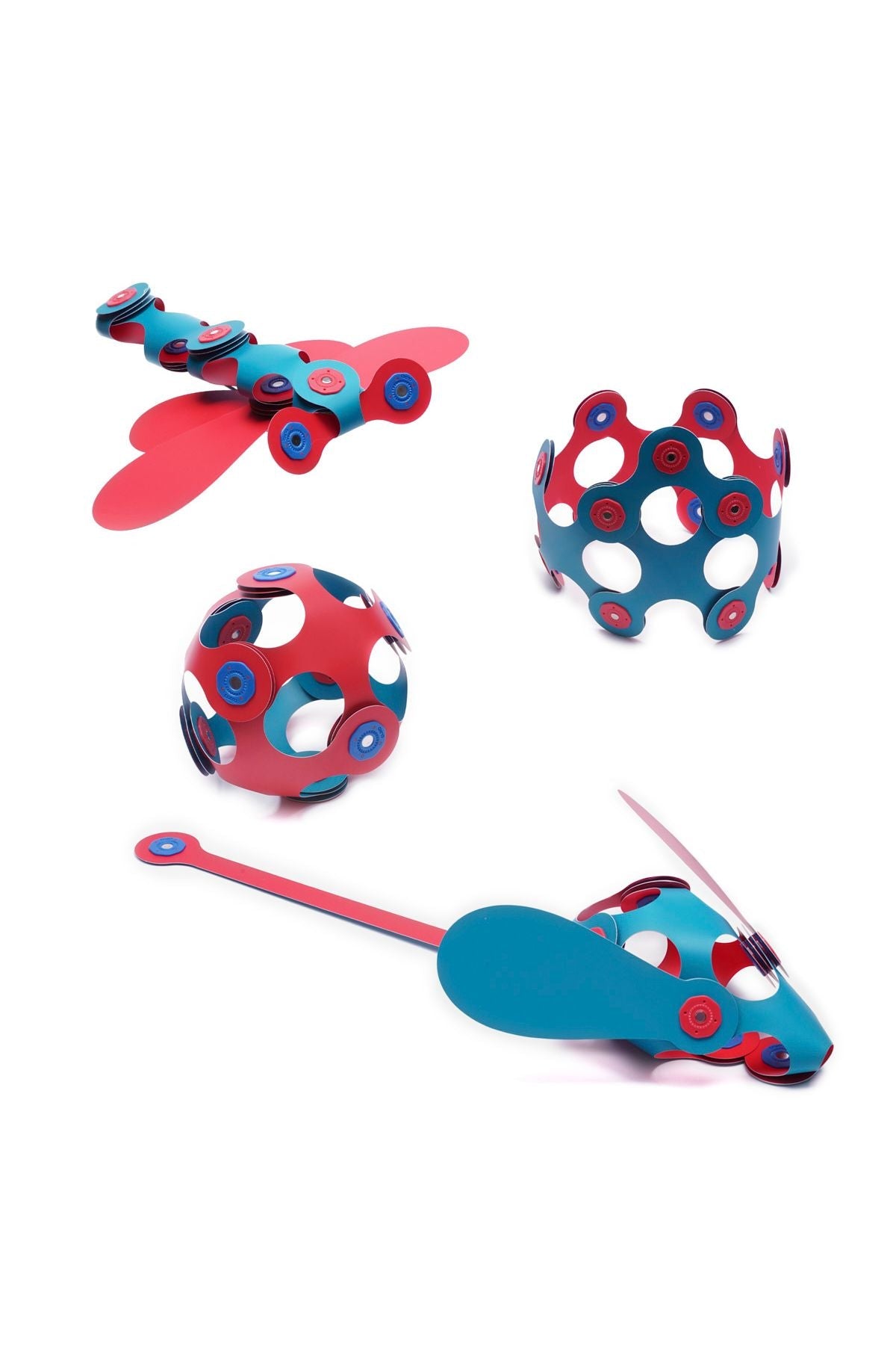 Clixo | Itsy Pack - Flamingo/Turquoise (18 pcs) van Clixo | Kids Conceptstore Le Fanfare