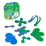Clixo | Itsy Pack - Green/Blue (18 pcs) van Clixo | Kids Conceptstore Le Fanfare