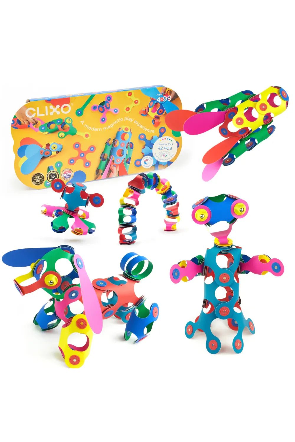 Clixo | Rainbow Pack (42 pcs) van Clixo | Kids Conceptstore Le Fanfare