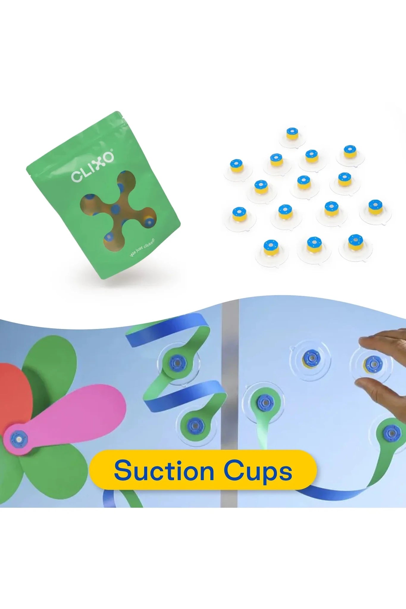 Clixo | Suction Cups Accessories (15 pcs) van Clixo | Kids Conceptstore Le Fanfare