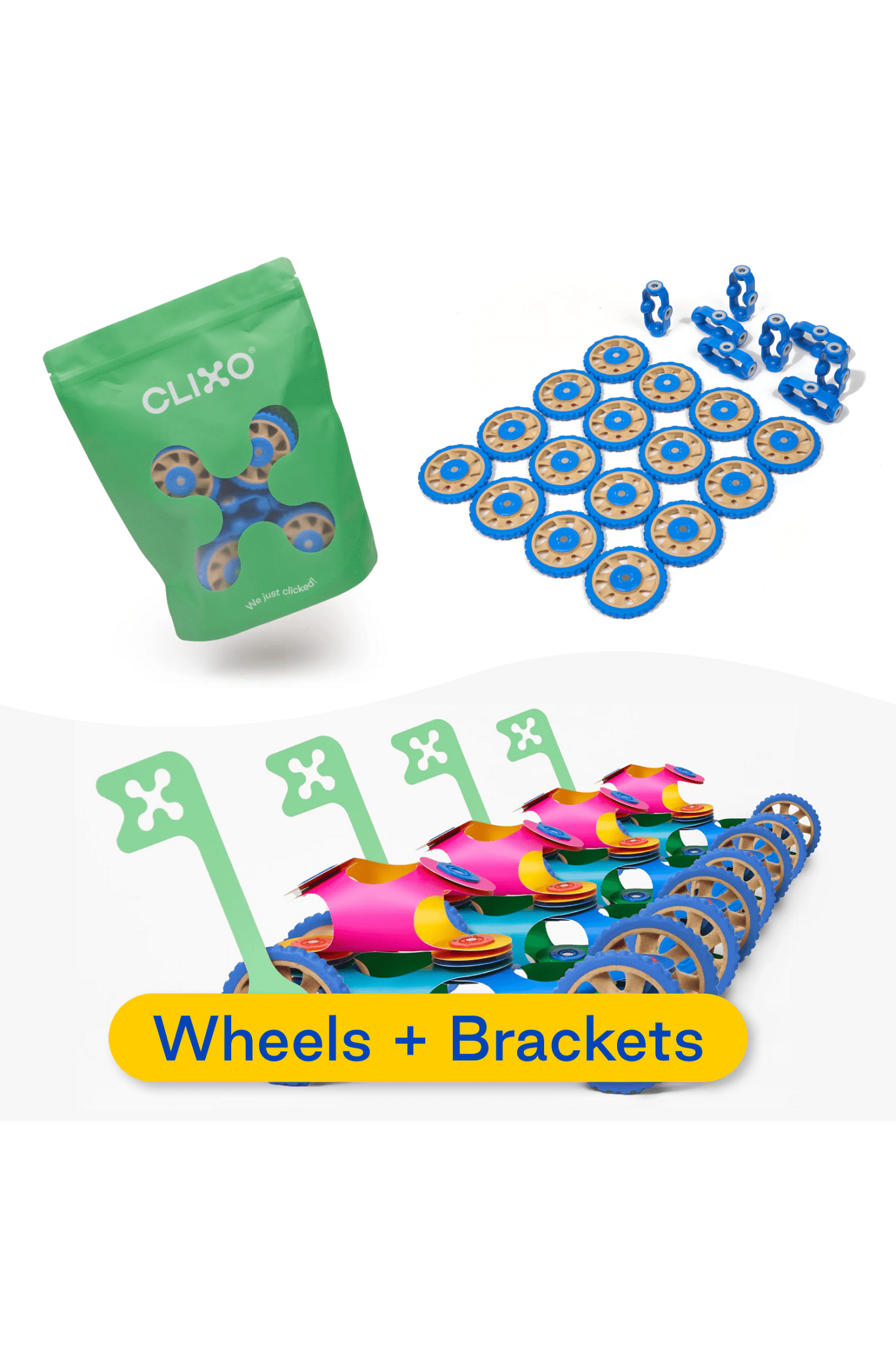 Clixo | Wheel Accessories (24 pcs) van Clixo | Kids Conceptstore Le Fanfare