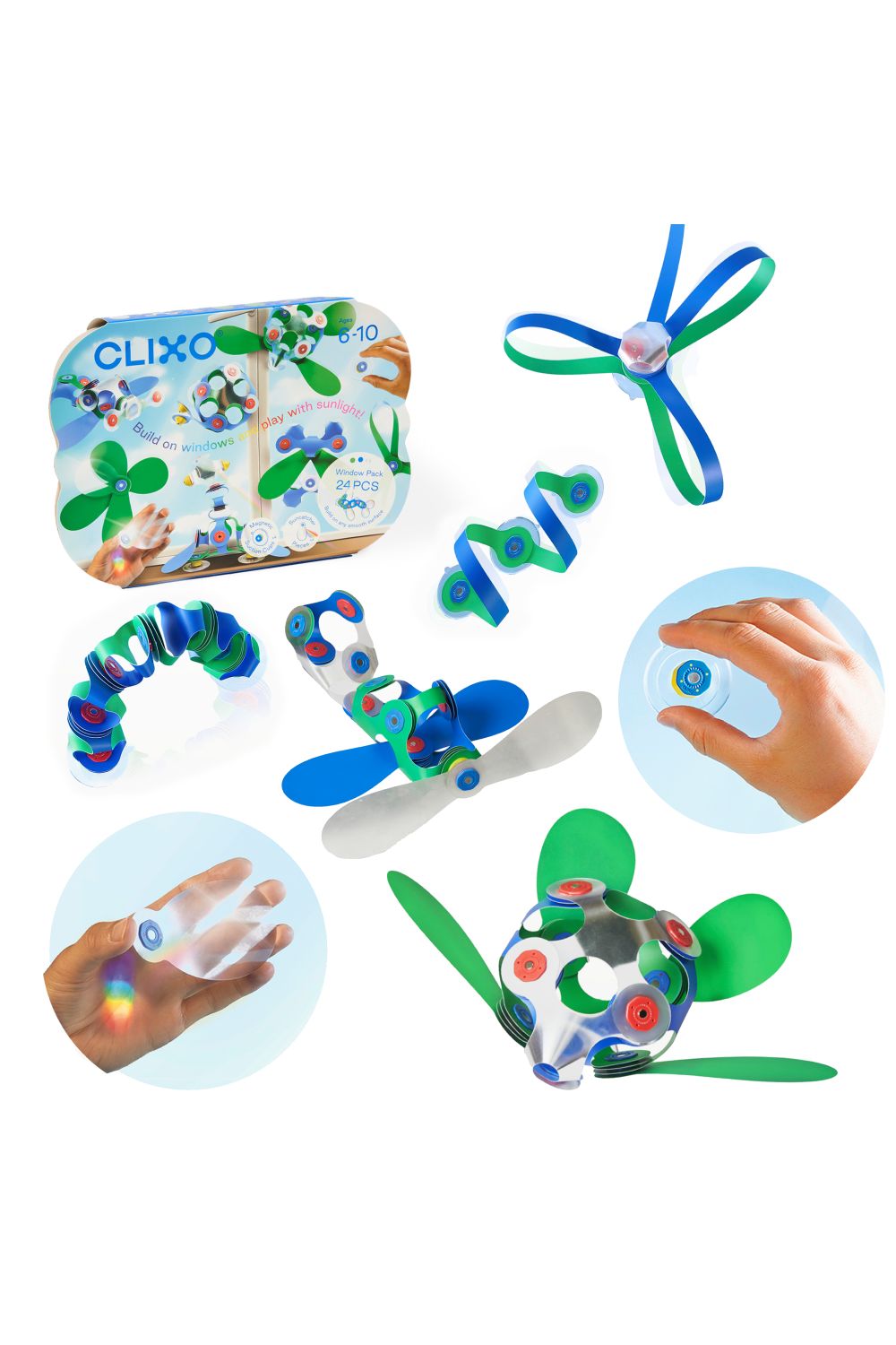 Clixo | Window Pack (24 pcs) van Clixo | Kids Conceptstore Le Fanfare