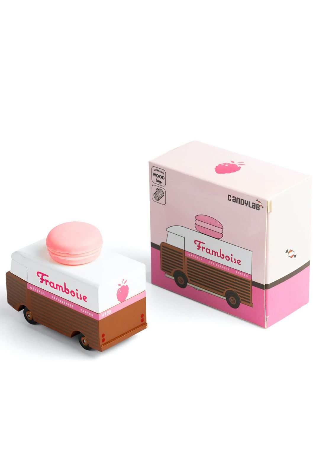 CLT Candycar - Framboise Macaron Van van Candylab Toys | Kids Conceptstore Le Fanfare