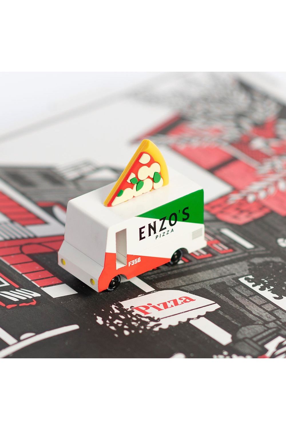 CLT Candycar - Pizza Van van Candylab Toys | Kids Conceptstore Le Fanfare