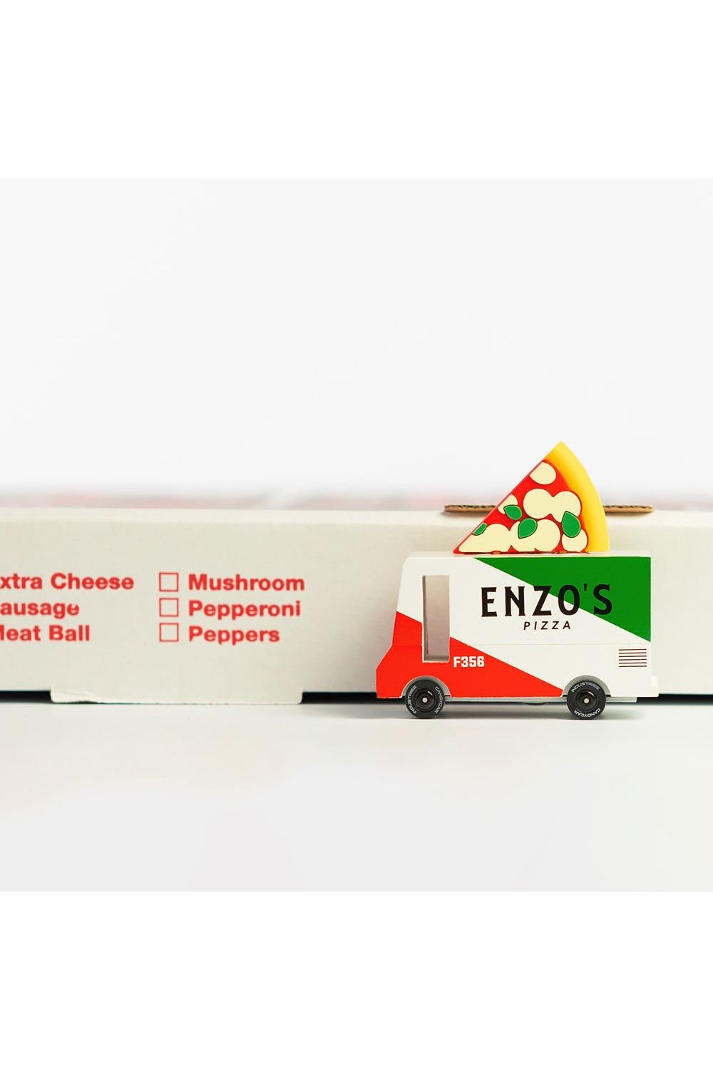 CLT Candycar - Pizza Van van Candylab Toys | Kids Conceptstore Le Fanfare