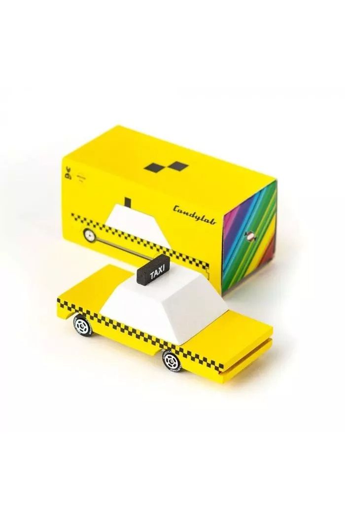 CLT Candycar - Yellow Taxi van Candylab Toys | Kids Conceptstore Le Fanfare