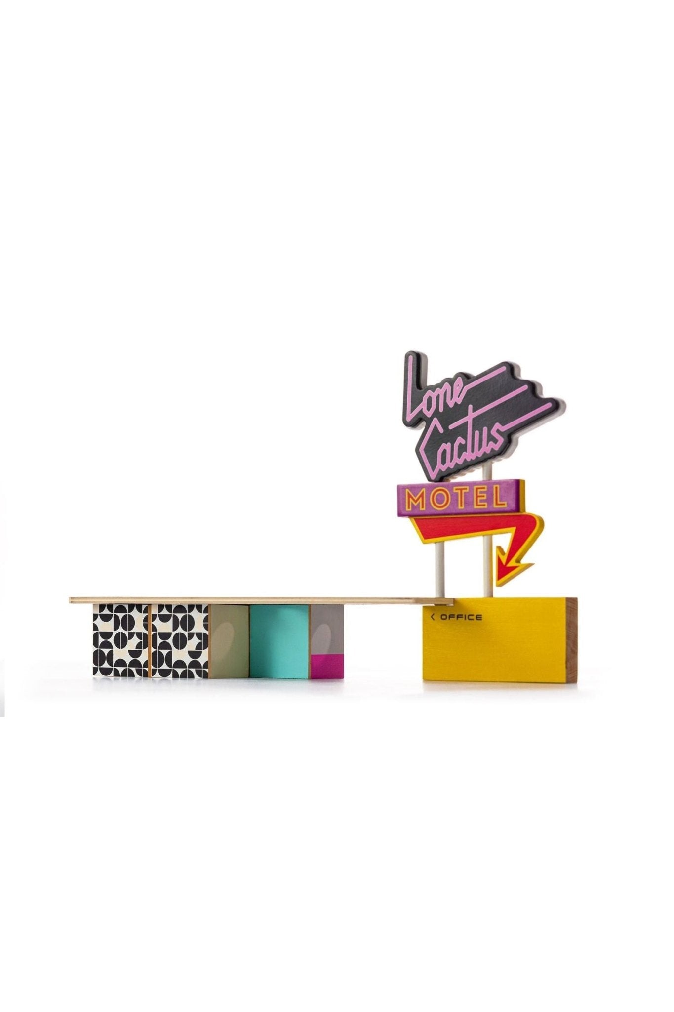 CLT STAC Lone Cactus Motel van Candylab Toys | Kids Conceptstore Le Fanfare