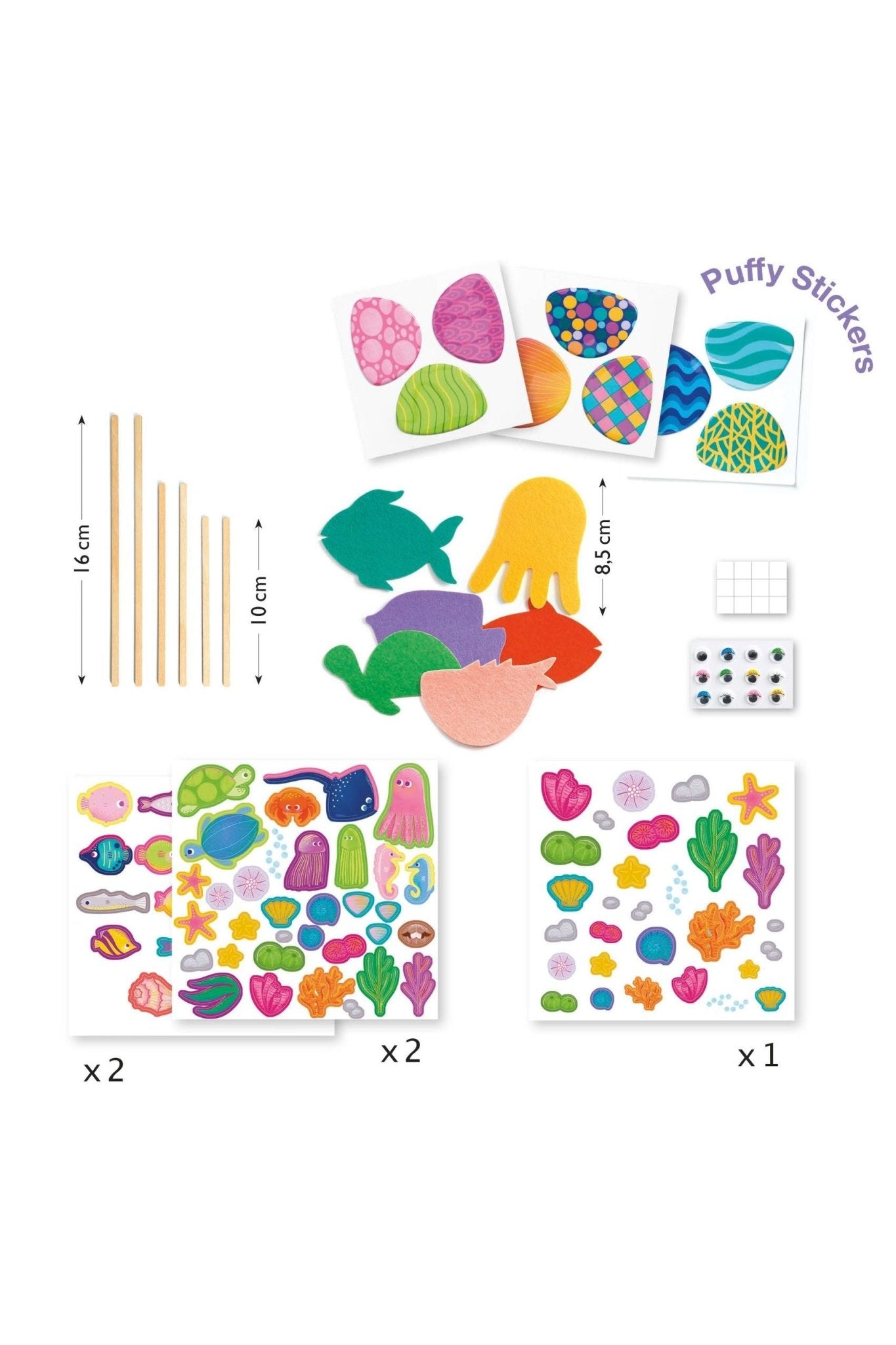 Collageknutsels - Vrolijk aquarium van Djeco | Kids Conceptstore Le Fanfare
