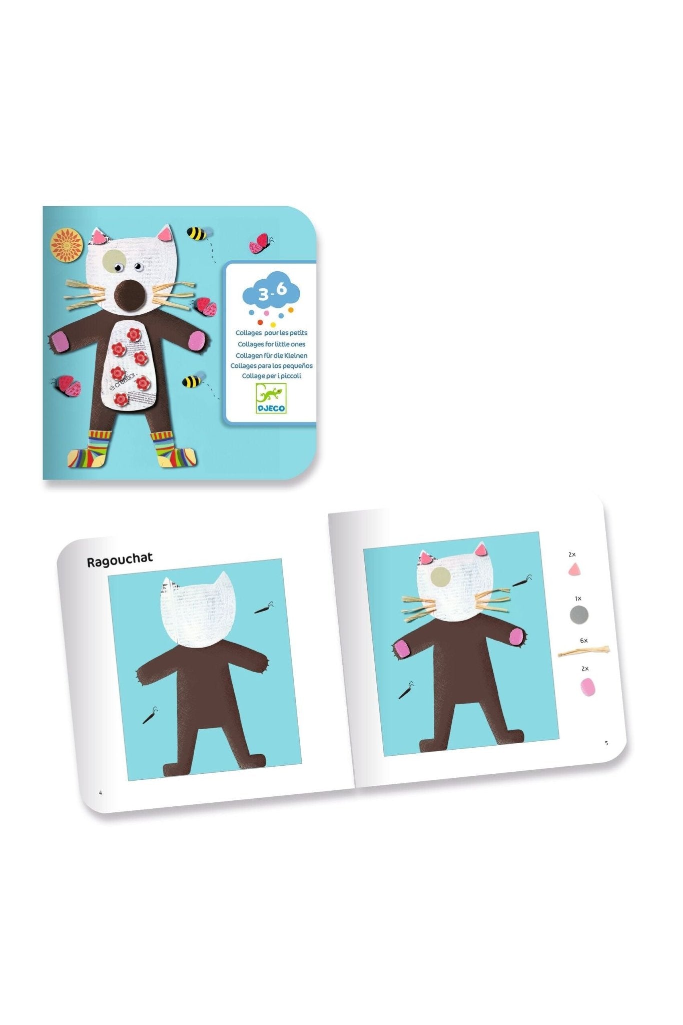Collages voor de kleintjes van Djeco | Kids Conceptstore Le Fanfare