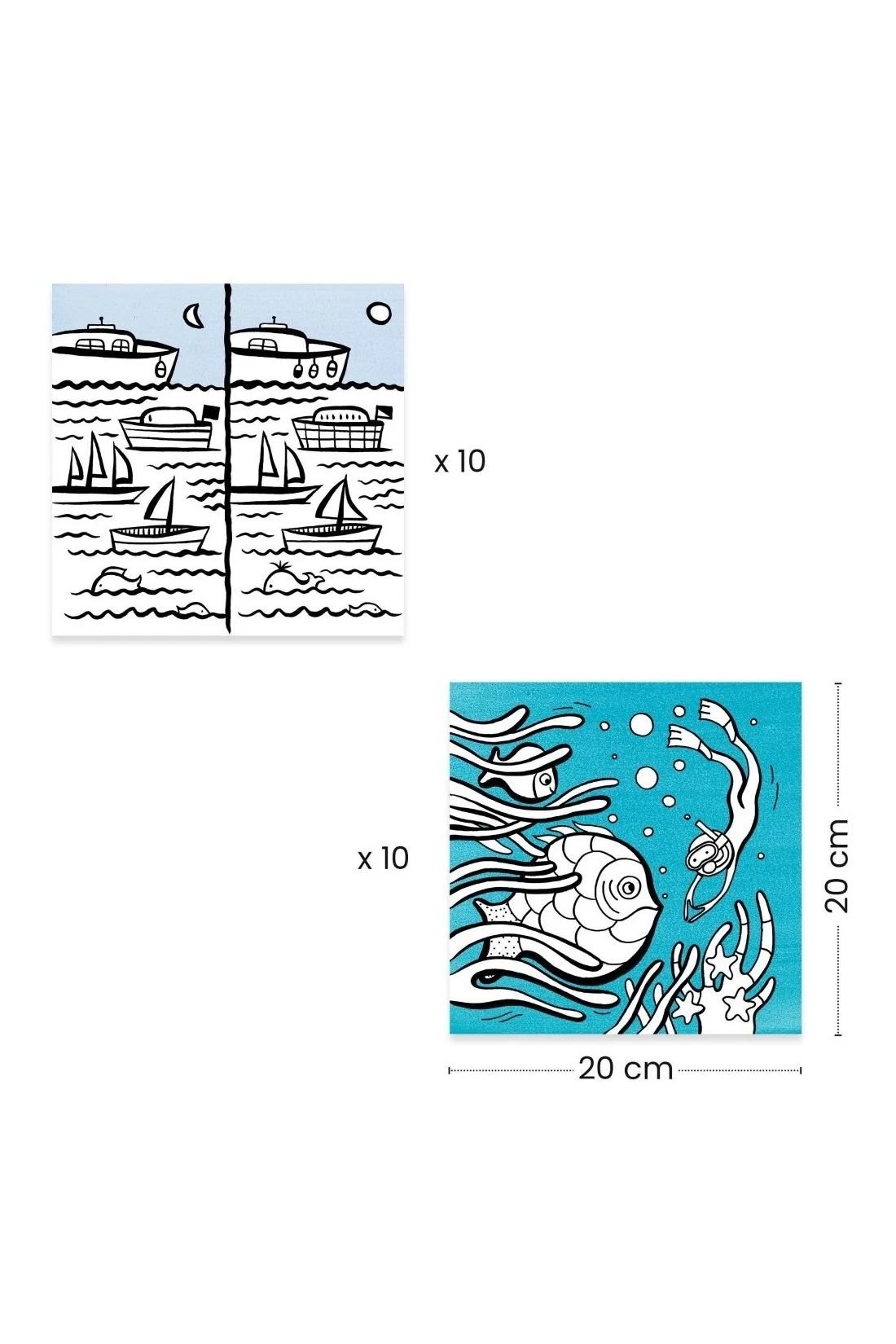 Coloring activity distributor - Ocean van Djeco | Kids Conceptstore Le Fanfare