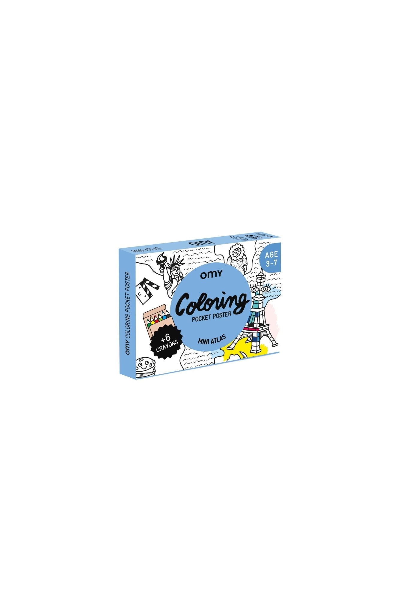 COLORING POCKET - ATLAS van OMY | Kids Conceptstore Le Fanfare