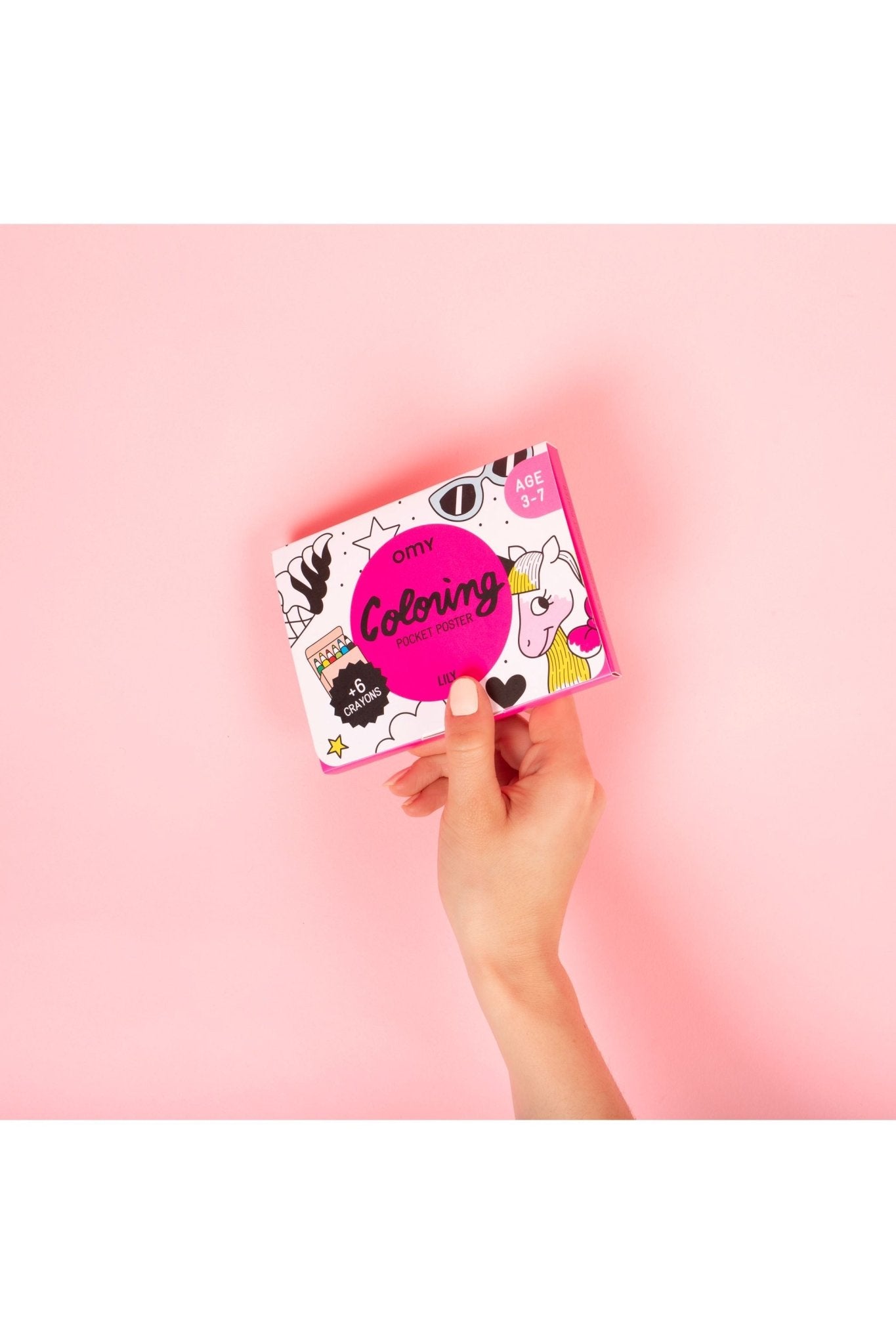 COLORING POCKET - LILY van OMY | Kids Conceptstore Le Fanfare