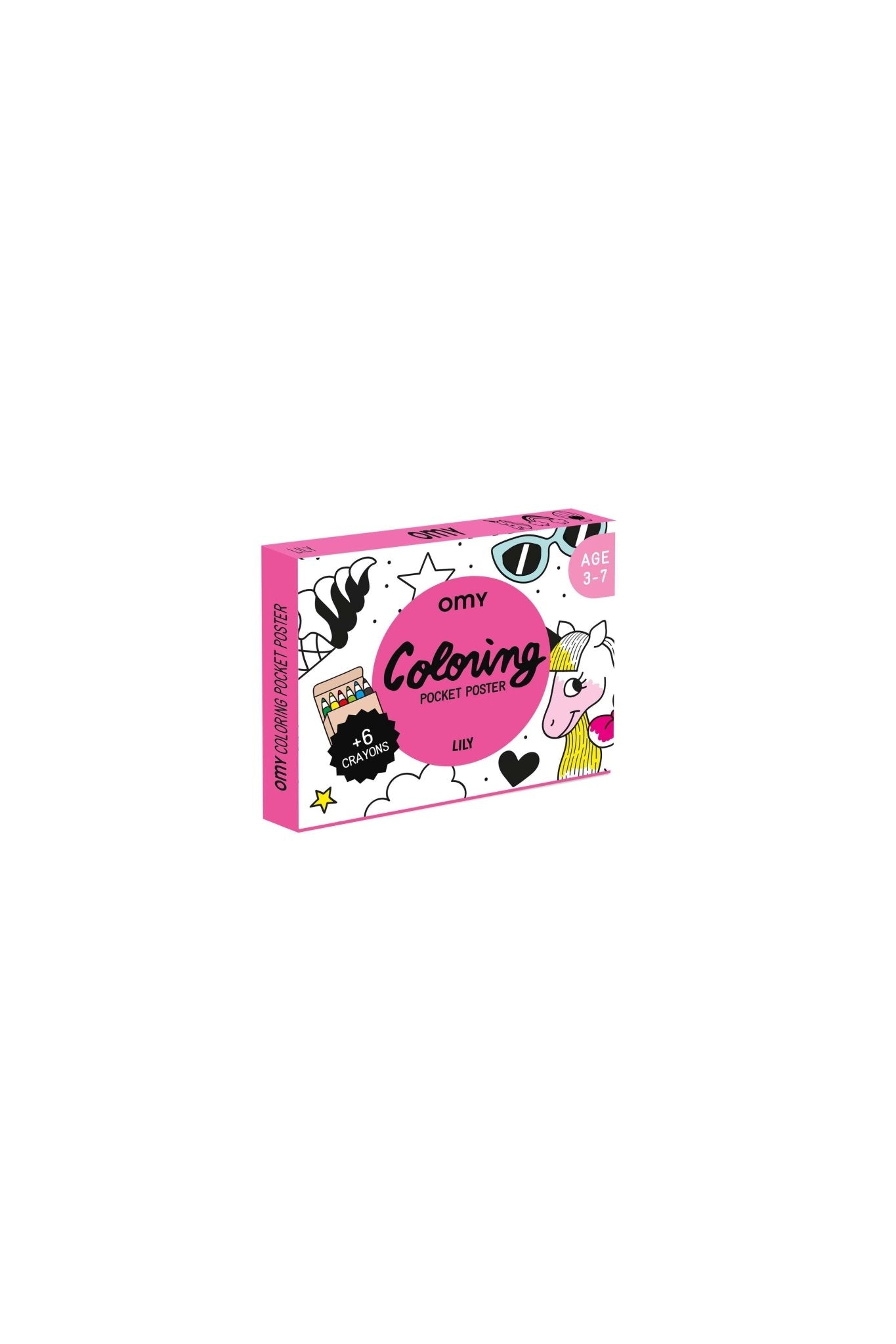 COLORING POCKET - LILY van OMY | Kids Conceptstore Le Fanfare