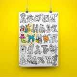 COLORING POSTER - ABCD van OMY | Kids Conceptstore Le Fanfare