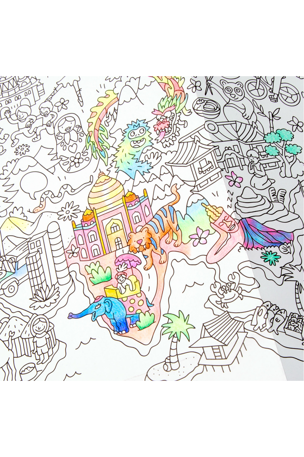 COLORING POSTER - ATLAS van OMY | Kids Conceptstore Le Fanfare