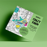 COLORING POSTER - CRAZY FARM van OMY | Kids Conceptstore Le Fanfare