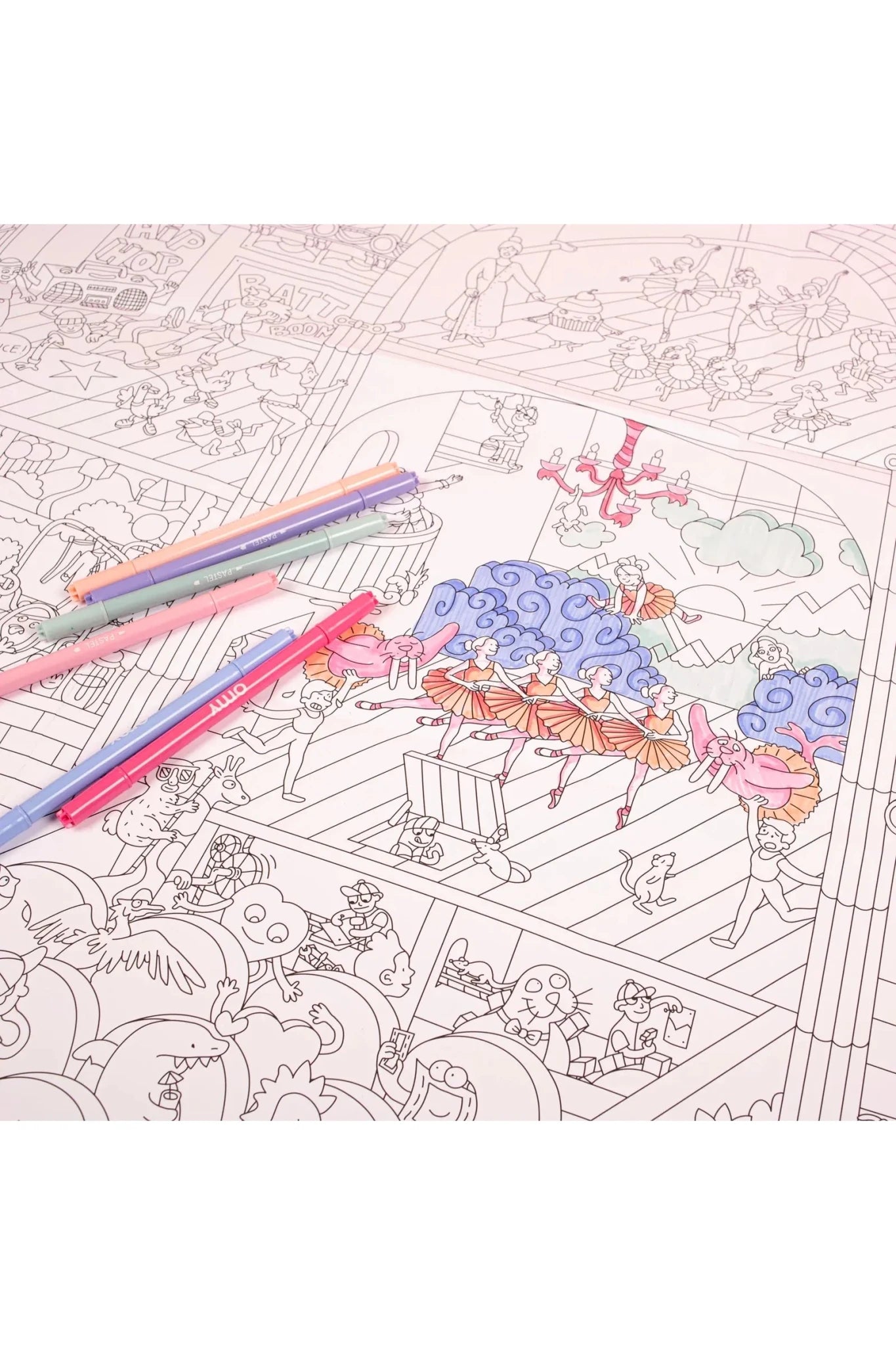 COLORING POSTER - DANCE van OMY | Kids Conceptstore Le Fanfare