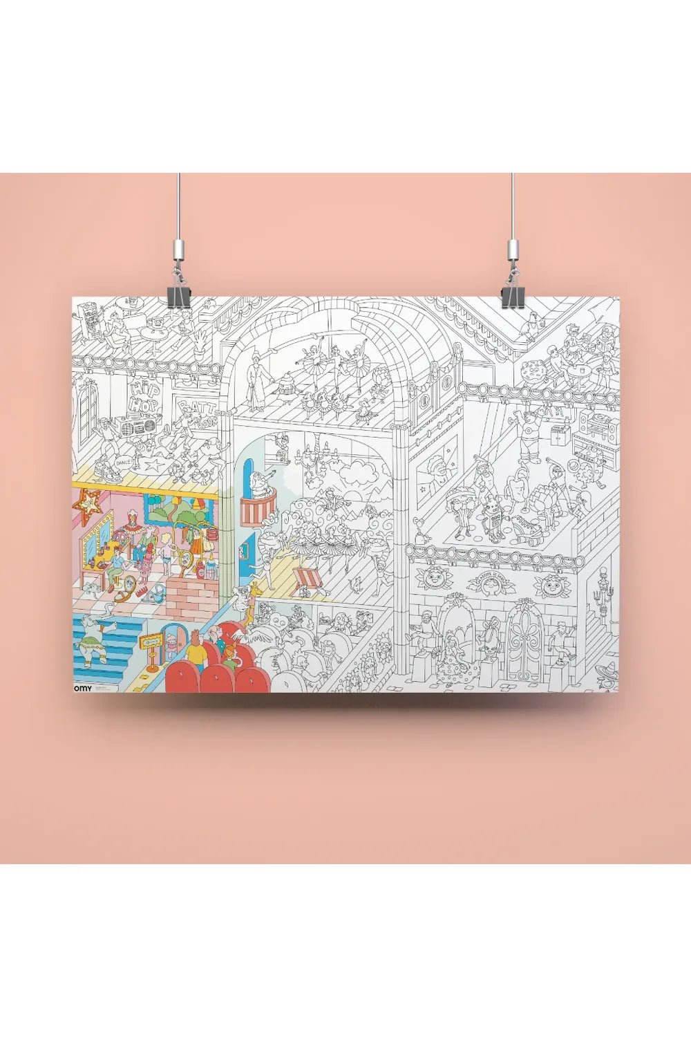 COLORING POSTER - DANCE van OMY | Kids Conceptstore Le Fanfare