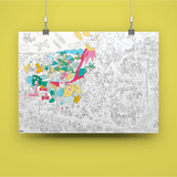 COLORING POSTER - DINOS van OMY | Kids Conceptstore Le Fanfare